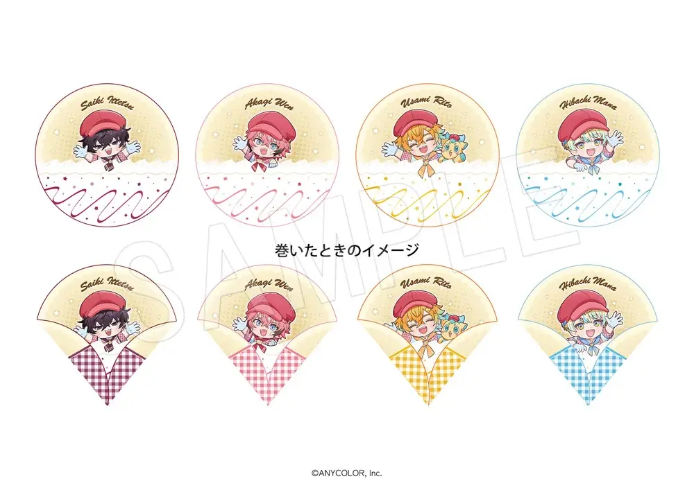 『にじさんじ』×「マリオンクレープ」コラボが決定！人気VTuberユニット”Oriens”が店員姿となった新規ビジュアルの「アクリルスタンド」など限定オリジナルグッズが登場！ 画像 16