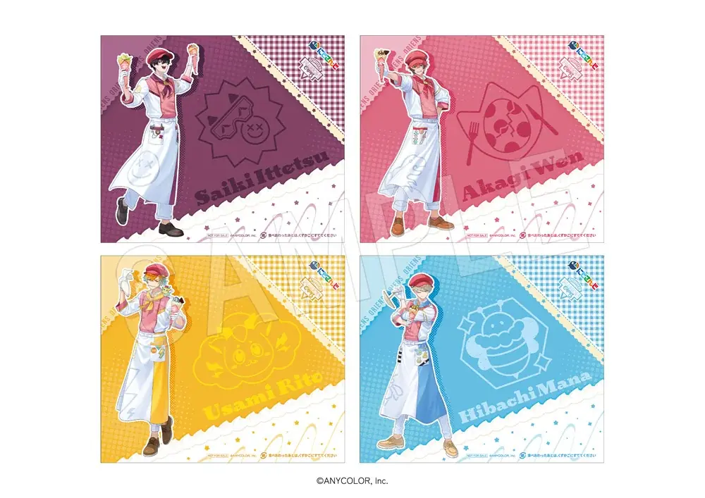 『にじさんじ』×「マリオンクレープ」コラボが決定！人気VTuberユニット”Oriens”が店員姿となった新規ビジュアルの「アクリルスタンド」など限定オリジナルグッズが登場！ 画像 7