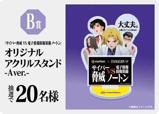 ノートン×『新世紀エヴァンゲリオン』「サイバー脅威 VS 電子情報防衛装備ノートン」キャンペーン　オリジナルグッズが抽選で当たる「サイバー脅威防衛力向上作戦」を9月26日（金）よりスタート！ 画像 4