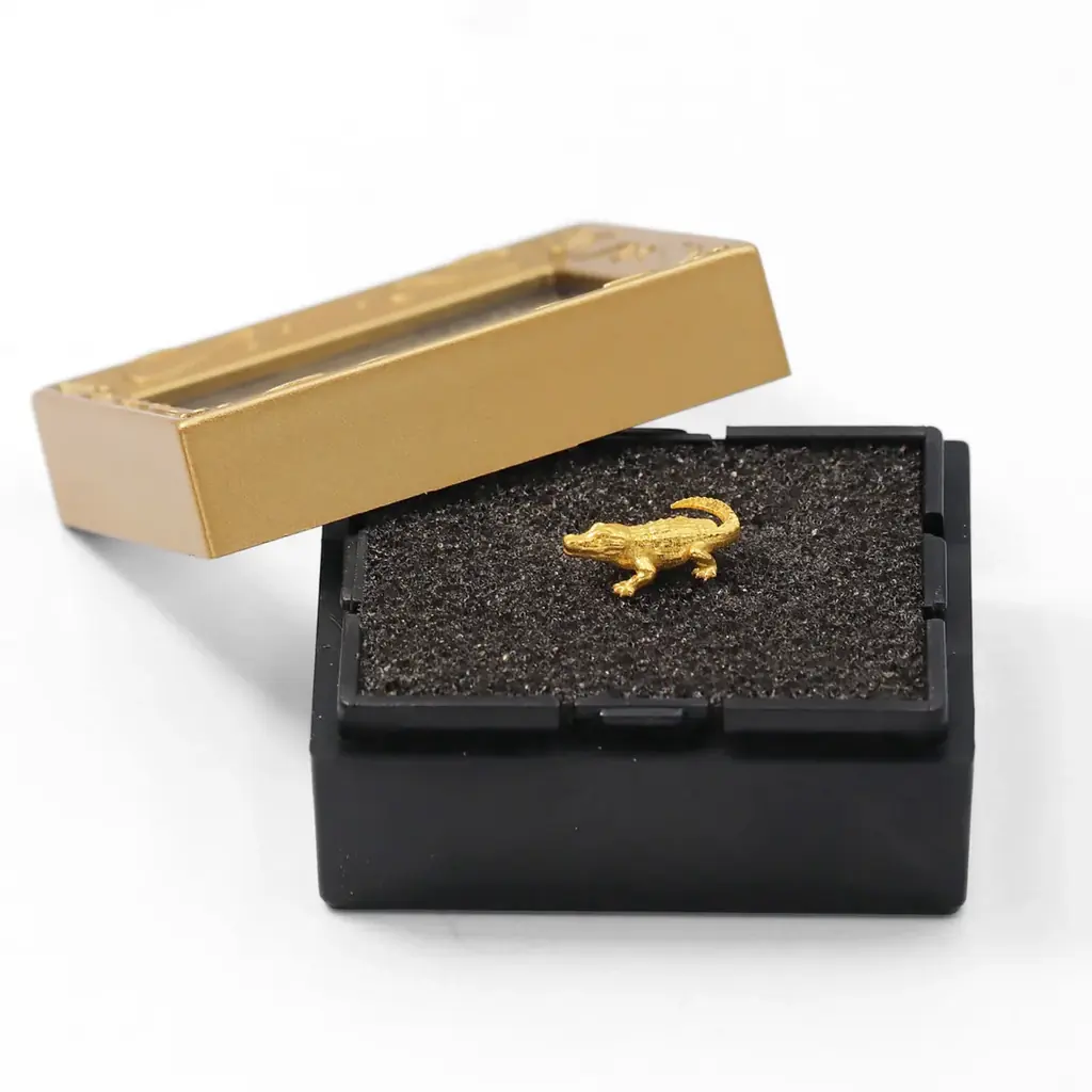 【金価格高騰中】純金ブランド「JUNGOLD」より新作 ― 指先サイズの「純金のワニ」登場。金運・守護・飛躍を象徴する、縁起の良いアニマルモチーフ 画像 2