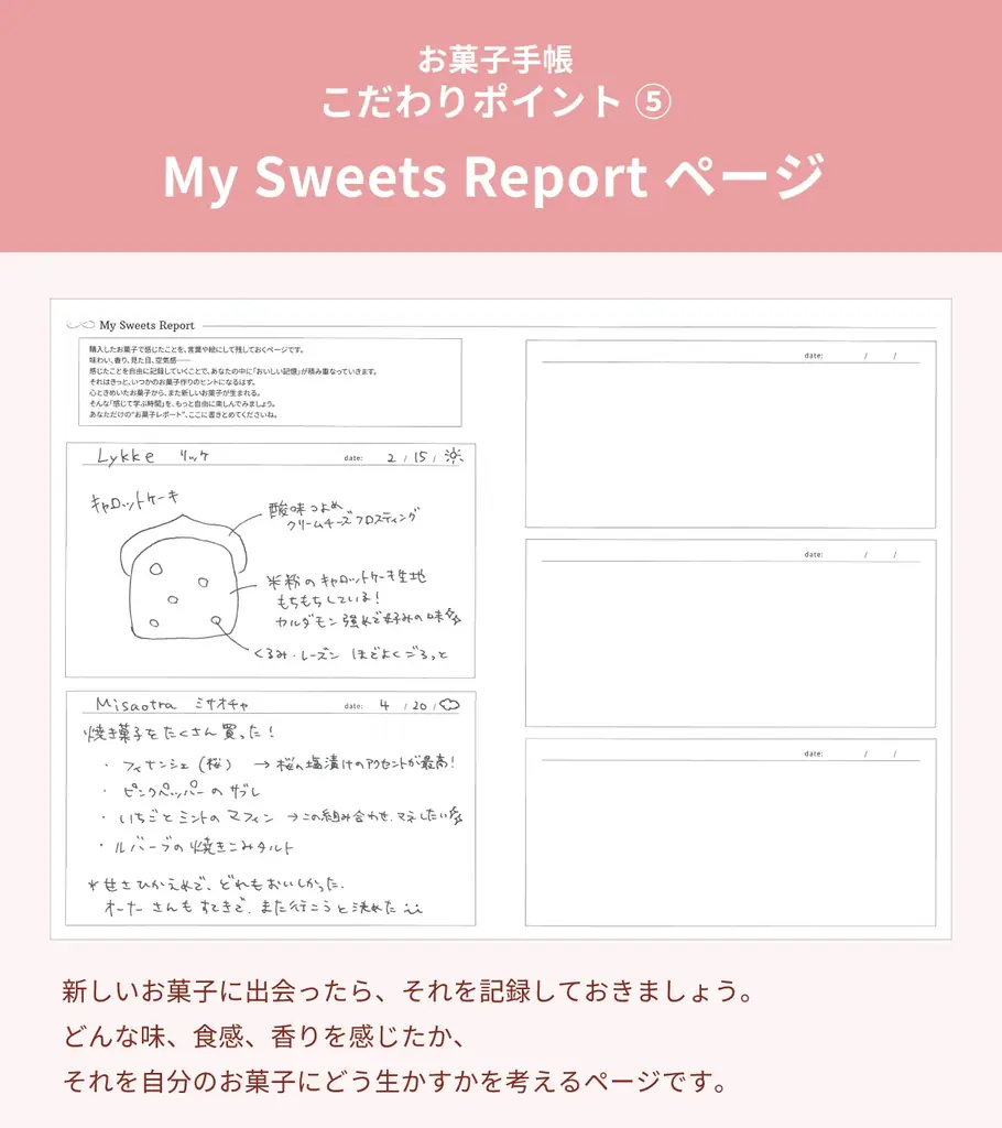 お菓子作りをする全ての人のパートナーになる『お菓子手帳』クラウドファンディングにて先行販売開始！ 画像 7