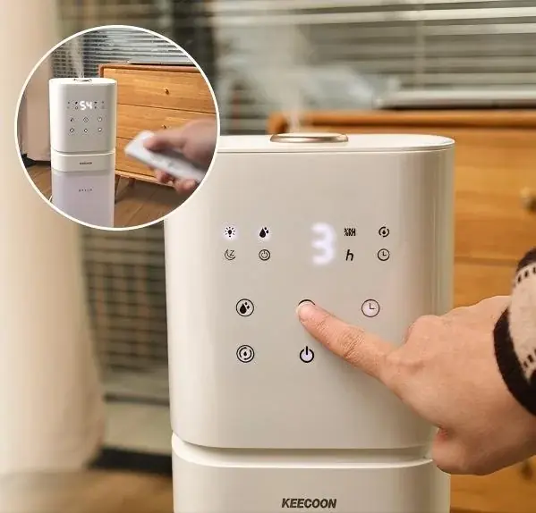 インテリアに好相性！KEECOON 超音波加湿器KC-MH-K20 ムードライトも付き！ 画像 7