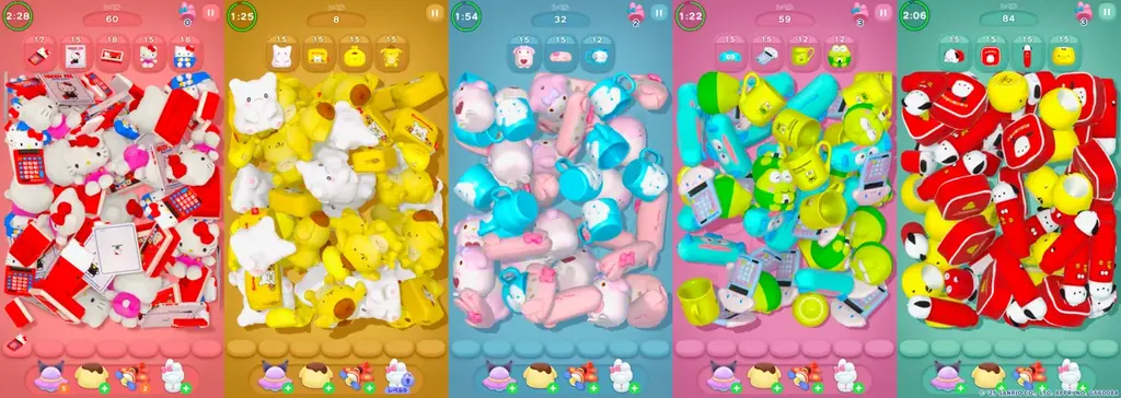 サンリオキャラクターズのかわいいグッズがパズルゲームになって登場！『ハローキティ マーチマッチ』 、世界144の国と地域にて正式サービス開始 画像 3