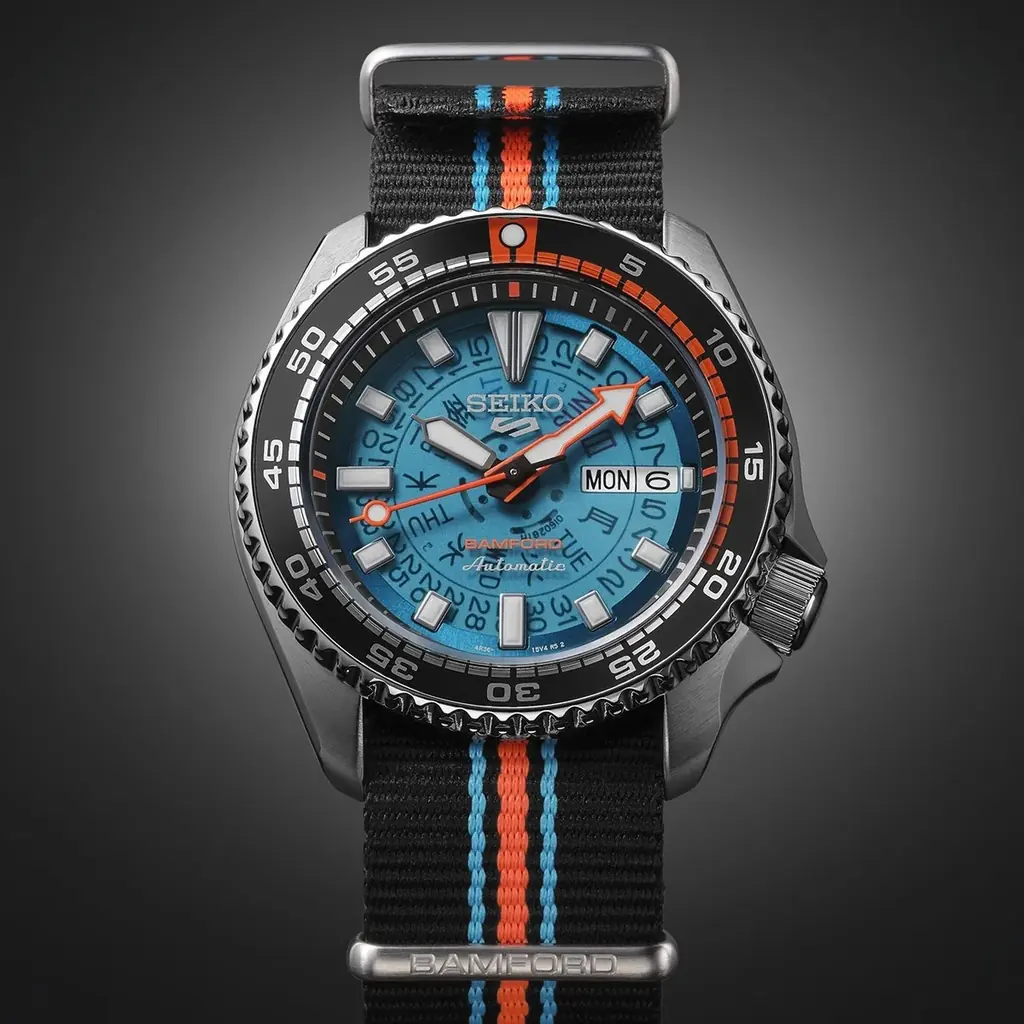 ＜セイコー 5スポーツ＞より、ロンドンの高級カスタムウオッチブランドBAMFORD WATCH DEPARTMENTとのコラボレーション限定モデルが登場 画像 4