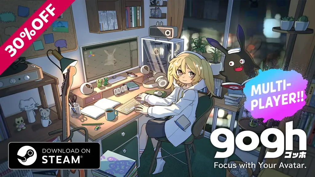 Steam版gogh、ユーザーがカスタマイズしたルームに集まれる『マルチプレイヤー機能』を正式リリース 画像 5