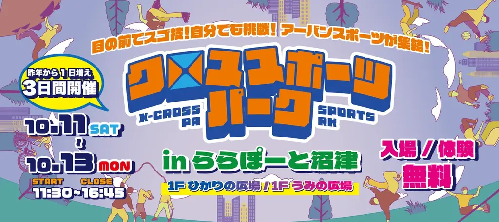 ららぽーと沼津が静岡アーバンスポーツの聖地に！BMX・スケボー・ブレイキン、ダブルダッチ、指スケを体験できる『クロススポーツパーク in ららぽーと沼津』、今年は3日間連続開催！ 画像 13