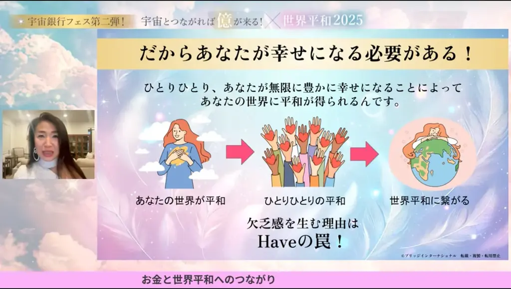 【開催レポート】国際平和デー（9月21日）に「宇宙とつながれば億が来る！✕ 世界平和2025」を開催！ 画像 4