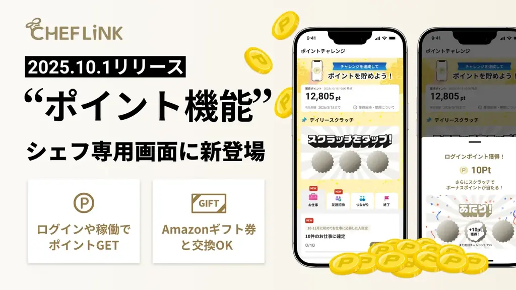 シェフリンク ポイント導入