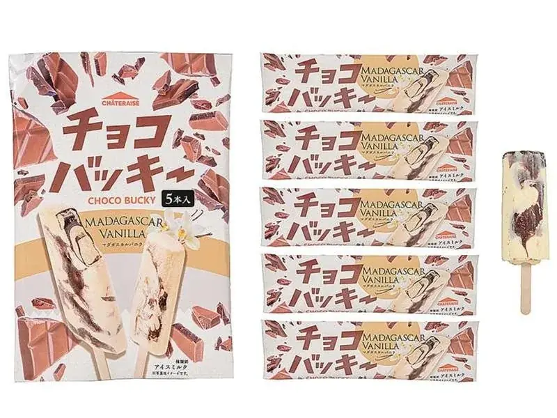 セブン‐イレブン限定 濃厚バニラにパリッと食感のチョコを合わせたシャトレーゼの人気アイスバー「チョコバッキー」のマルチパックまた1本バラを10月7日（火）から順次発売(※)お手軽価格の人気アイスが登場 画像 2