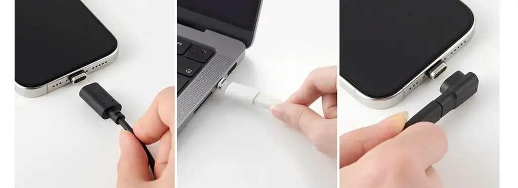 抜き挿しによるポートの負担や摩耗を防ぐ！マグネットコネクターで着脱が簡単な“ピタッとマグネット”ケーブルやアダプターを新発売 画像 2