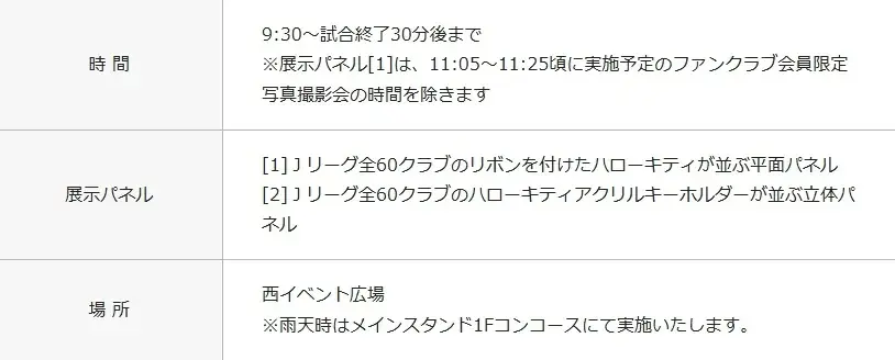 10/4（土）セレッソ大阪戦 ハローキティとロビー来場決定！グリーティング、ハローキティオリジナルグッズ販売、クリアファイル来場者全員プレゼントなどの特別なイベント盛りだくさん！ 画像 9