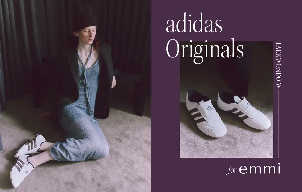 10月2日発売｜emmi別注のadidas TAEKWONDOが上品配色で登場