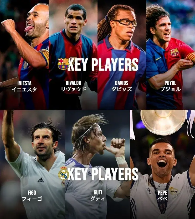 FCバルセロナとレアル・マドリードCFの伝説的選手たちが集結!「EL CLÁSICO LEGENDS-SAITAMA GRAND FINALE」 画像 3
