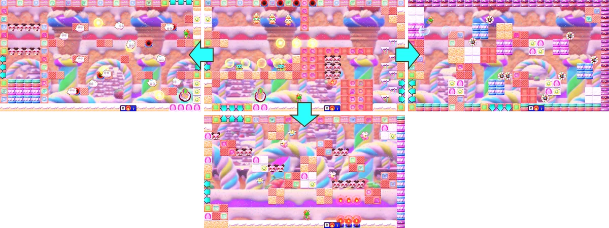 シリーズ最新作『バブルボブル シュガーダンジョン』迷路のように繋がる部屋を探検する巨大ステージ「キャッスル」公開 画像 2