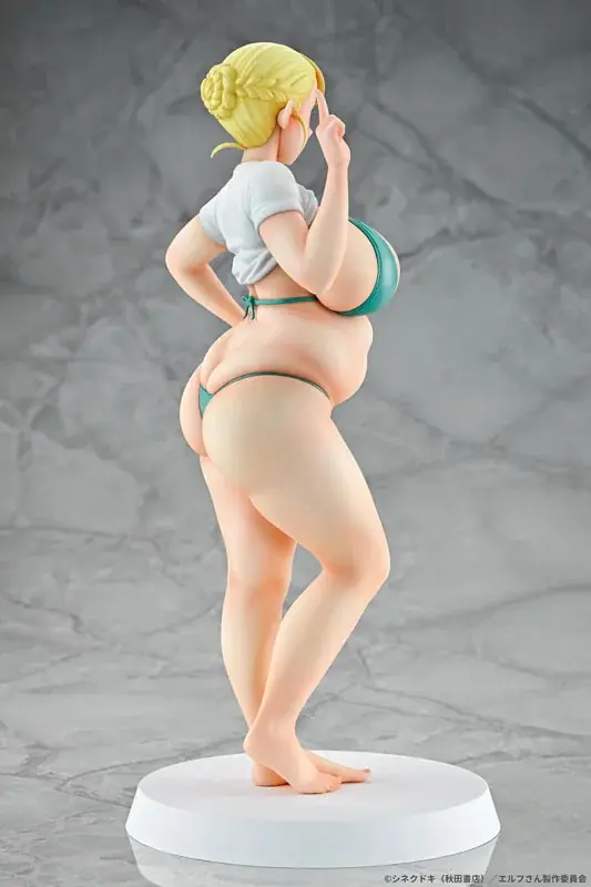 『エルフさんは痩せられない。』より、ぽっちゃりエルフ「絵留札(えるふだ)」がフィギュア化。金ビキニでより艶やかな仕上がりのGold ver.も登場。 画像 11