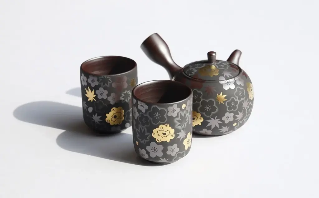萬古焼金彩茶器受注
