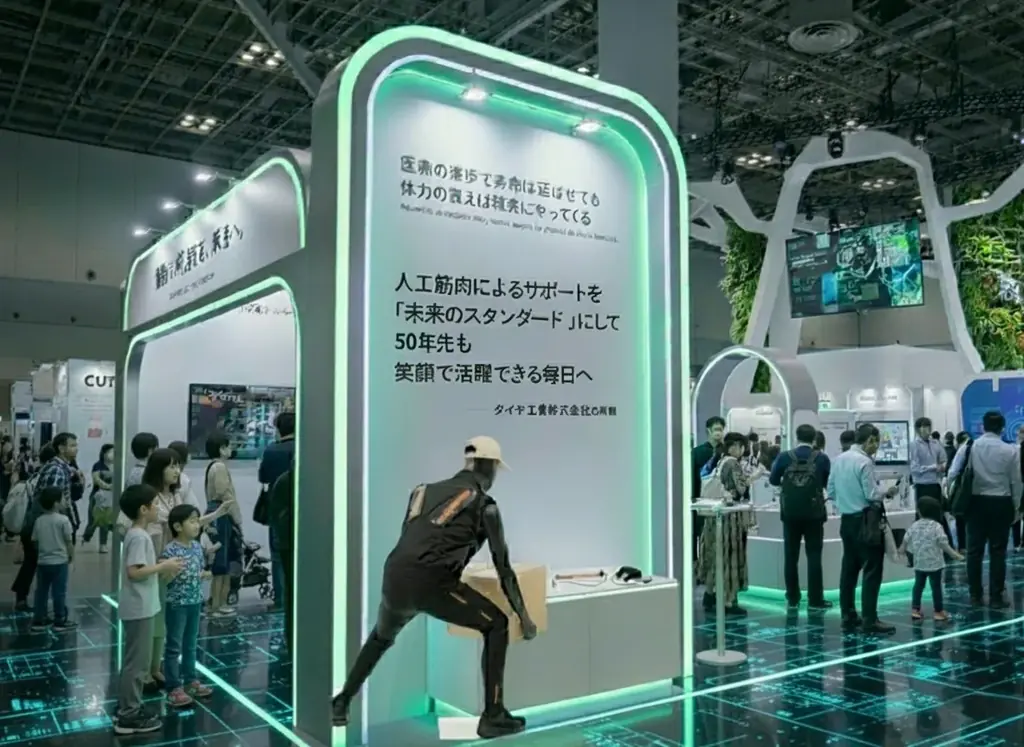 10月3日開始｜万博で体験、電源不要の人工筋肉