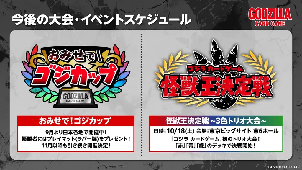 ゴジラシリーズ70年の歴史を巡る一大攻防戦！『ゴジラ カードゲーム』よりブースターパック『逆襲の怪獣大決戦“G”』が10月4日(土)に発売！ 画像 7