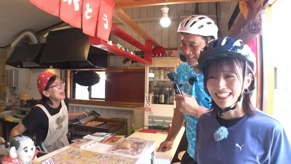 山本彩×竹原慎二が泉南市を爆走！“美女と野獣”コンビが出会う絶景・絶品・絶笑チャリ旅！ 画像 8