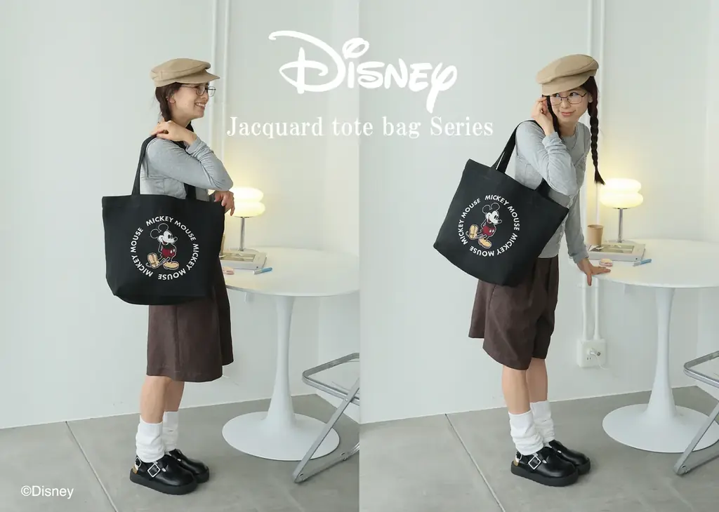 E-COMEGROUPより、Disneyの人気キャラクター「 Mickey Mouse 」デザインのジャガードトートを発売♫ 画像 1