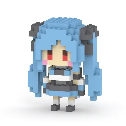 VTuberプロダクション「.LIVE」非公式ユニット、Tr!c trac（とりっくとらっく）がミタクルブロックフィギュアで立体化が決定！11/23まで受注予約を受付中 画像 8