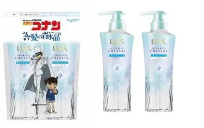 【LUX×名探偵コナン第2弾】「ラックス スーパーリッチクリスタル シリーズ」より水色クリスタルカラーのコラボボトルが10月6日（月）に数量限定で発売 画像 2
