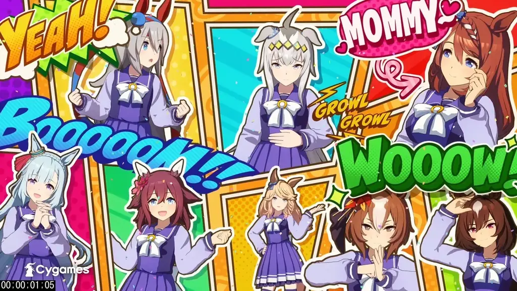 『ウマ娘 プリティーダービー』新CM　ウマ娘たちがアメコミ風に！何度見ても見足りない？最多キャラが登場！ 画像 2