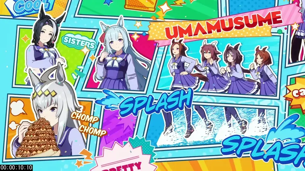 『ウマ娘 プリティーダービー』新CM　ウマ娘たちがアメコミ風に！何度見ても見足りない？最多キャラが登場！ 画像 6