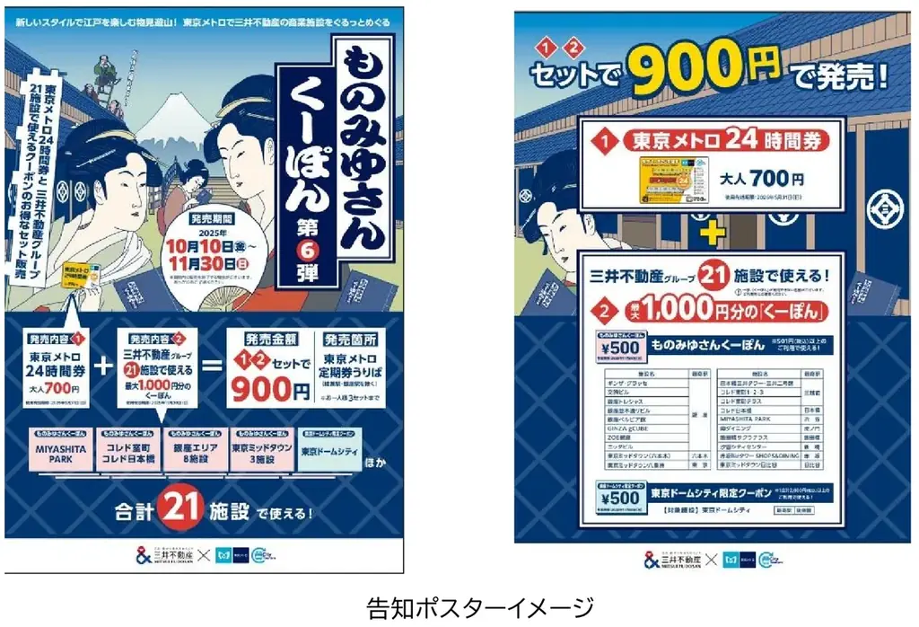 東京メトロ＆三井不動産の連携企画「ものみゆさんくーぽん第６弾」を限定発売します！ 画像 2