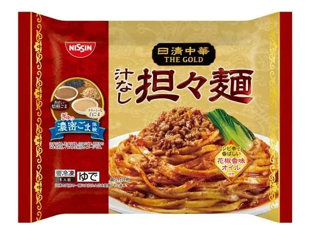 濃厚ごまだれ×花椒の香りと辛み×モチモチ麺が美味しさのポイント！「日清中華 THE GOLD 汁なし担々麺」セブン‐イレブン限定で新登場！10月7日（火）より順次販売 画像 2