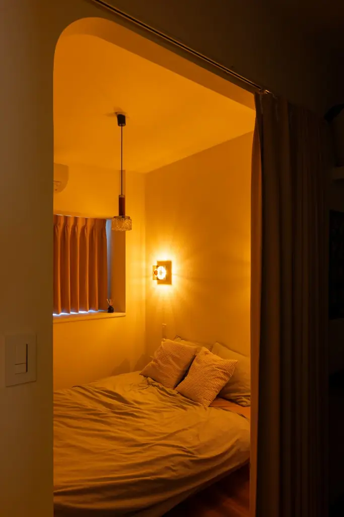 【初公開】生活感を隠し、趣味を空間の主役に！固定型DJブース×アール壁が彩るミッドセンチュリーモダンリノベ見学会｜名古屋市昭和区 画像 6