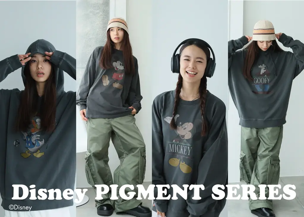 E-COMEGROUPより、『DISNEY』 CHARACTERS PIGMENT APPAREL SERIESが発売！ 画像 1