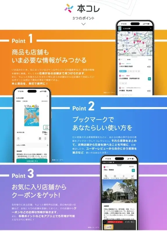 約1,400店舗の書店と本の総合情報アプリ「本コレ」2025年10月6日に誕生 画像 3