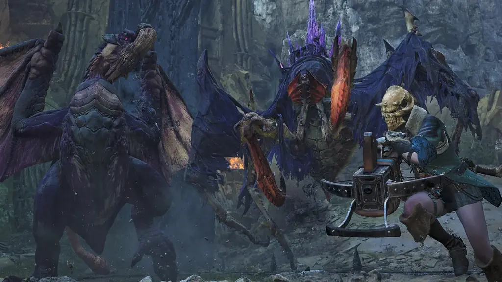 頭防具【スカルフェイスα】の素材が手に入るイベントクエスト「狂威の食うか食われるか」、限定チャームがもらえるチャレンジクエスト「刃翼の那由他」を配信開始！ 画像 1