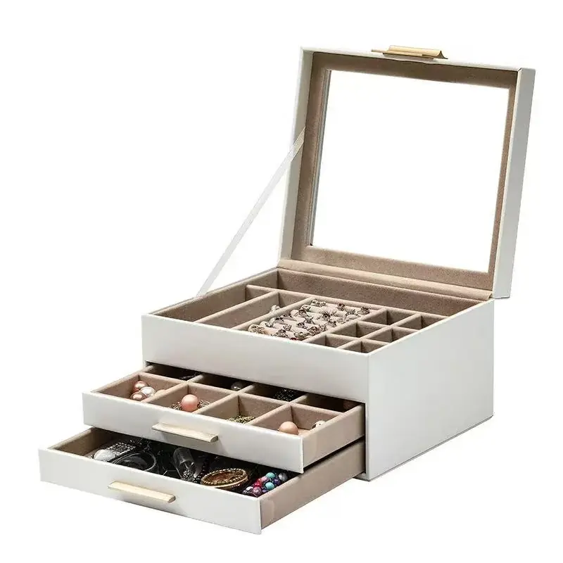 2025新作　ジュエリーボックス　激安中国工場 ピアスケース イヤリング 収納 御社LOGOプリント、金箔押し、プレート可 持ち運び プレゼント お祝い　新規取引募集を開始いたしました 画像 11