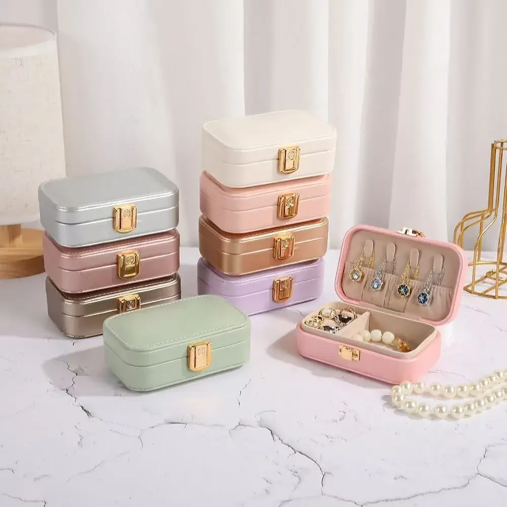 2025新作　ジュエリーボックス　激安中国工場 ピアスケース イヤリング 収納 御社LOGOプリント、金箔押し、プレート可 持ち運び プレゼント お祝い　新規取引募集を開始いたしました 画像 12