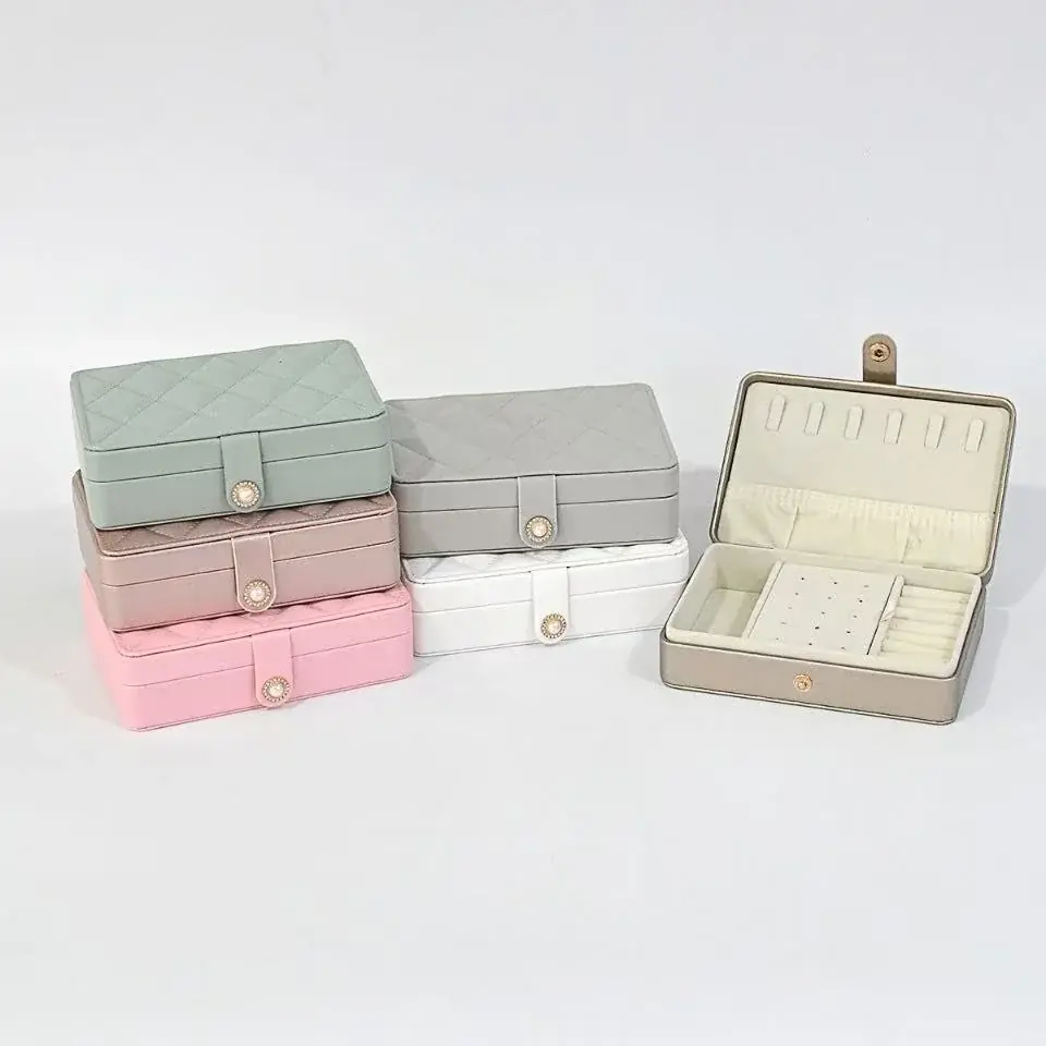 2025新作　ジュエリーボックス　激安中国工場 ピアスケース イヤリング 収納 御社LOGOプリント、金箔押し、プレート可 持ち運び プレゼント お祝い　新規取引募集を開始いたしました 画像 13