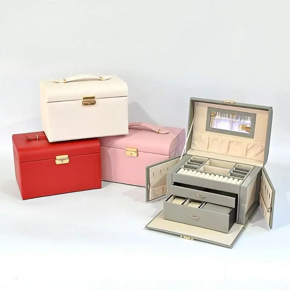 2025新作　ジュエリーボックス　激安中国工場 ピアスケース イヤリング 収納 御社LOGOプリント、金箔押し、プレート可 持ち運び プレゼント お祝い　新規取引募集を開始いたしました 画像 17