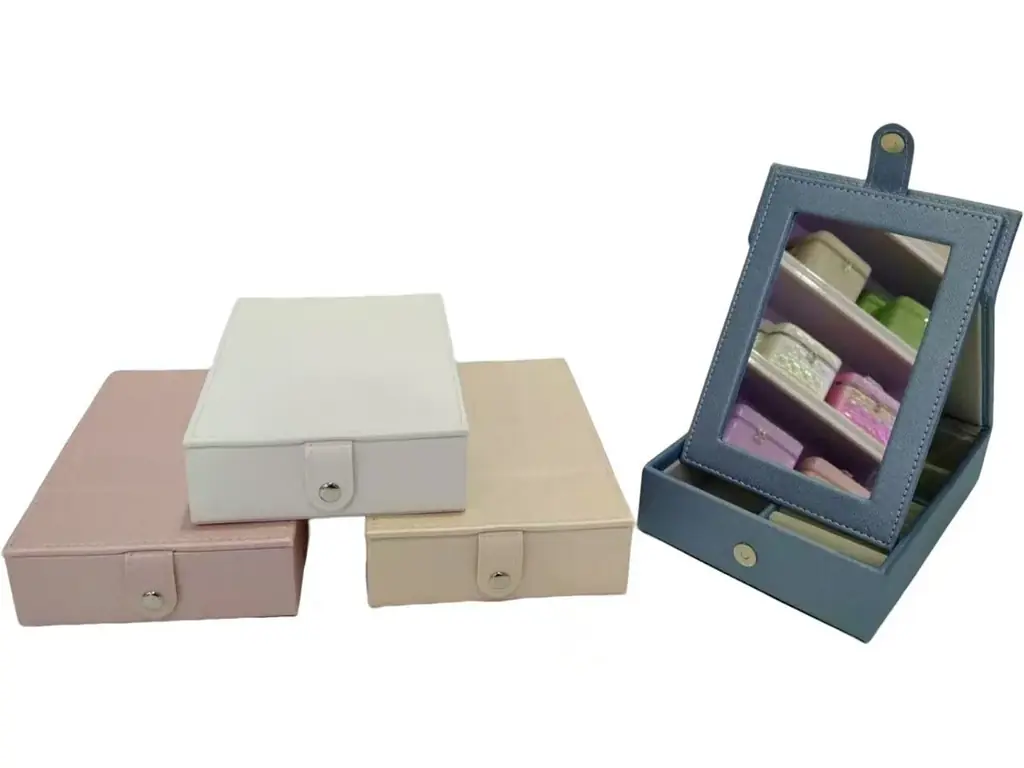 2025新作　ジュエリーボックス　激安中国工場 ピアスケース イヤリング 収納 御社LOGOプリント、金箔押し、プレート可 持ち運び プレゼント お祝い　新規取引募集を開始いたしました 画像 20