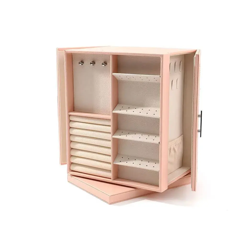 2025新作　ジュエリーボックス　激安中国工場 ピアスケース イヤリング 収納 御社LOGOプリント、金箔押し、プレート可 持ち運び プレゼント お祝い　新規取引募集を開始いたしました 画像 3