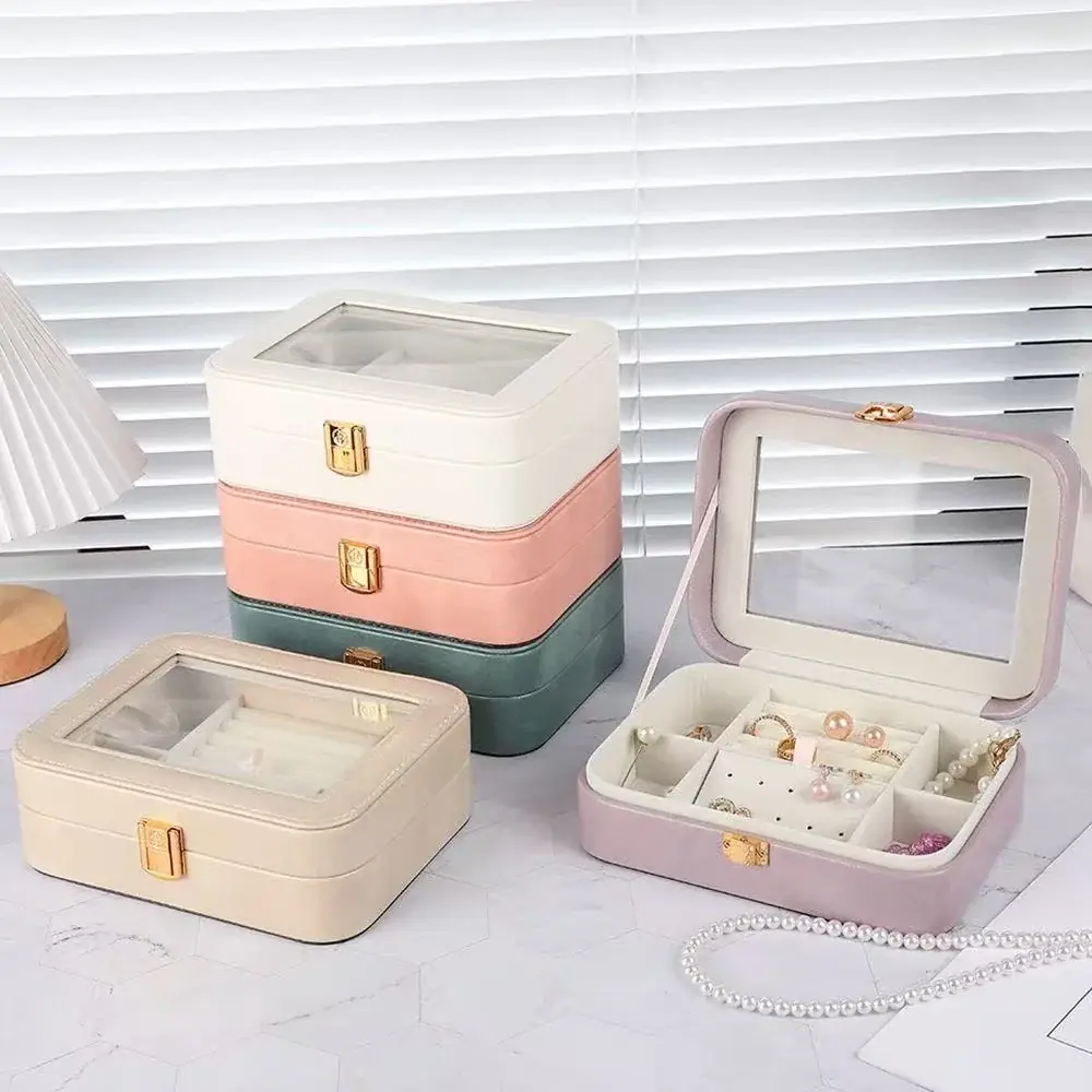 2025新作　ジュエリーボックス　激安中国工場 ピアスケース イヤリング 収納 御社LOGOプリント、金箔押し、プレート可 持ち運び プレゼント お祝い　新規取引募集を開始いたしました 画像 8