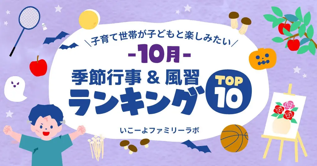 10月31日ハロウィンが1位　親子行事ランキング