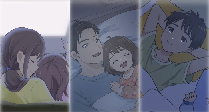 親子一緒の“寝る前”時間は、わずか1％未満※寝る前の親子の時間が変わる！ プロジェクター型絵本『ドリームスイッチ』　ブランドムービー本日公開 画像 2