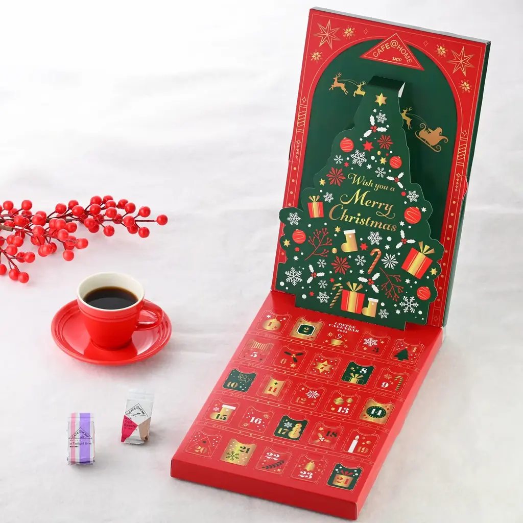 毎年大好評のコーヒーアドベントカレンダーが今年も登場！クリスマスまでをコーヒーと一緒に楽しくカウントダウンできる『CAFE@HOME コーヒーカレンダー2025』が10月9日より数量限定で予約開始 画像 2