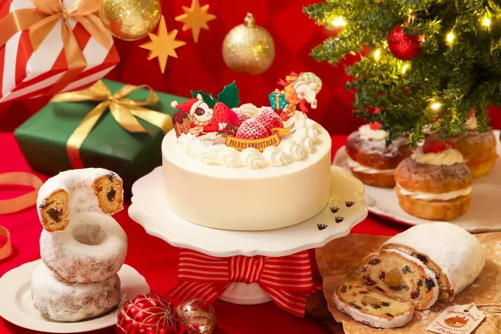 【予約受付開始！】「ハートブレッドアンティーク」よりクリスマスを彩る『マジカルアンティークワールドケーキ』を新発売！いちごを飾り付けたクリスマスケーキをはじめドライフルーツを使用したシュトーレンも登場 画像 1