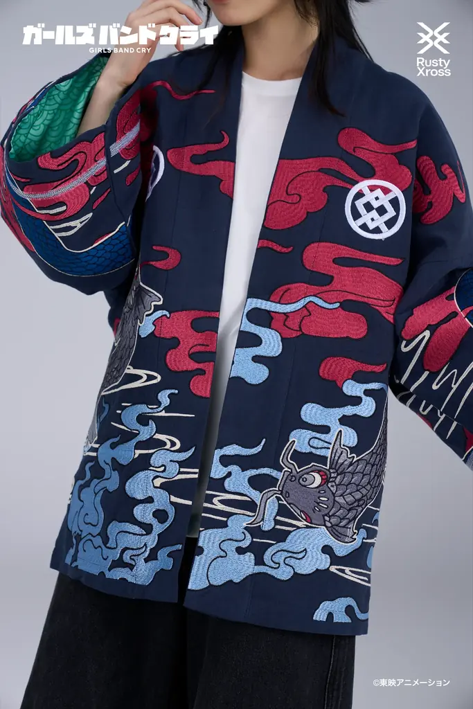 『ガールズバンドクライ』より、「傍若無人」の「羽織(刺繍 ver.)ブレスレット付き」「シャツ」「イヤリング」が登場。あみあみにて、予約受付中。 画像 3