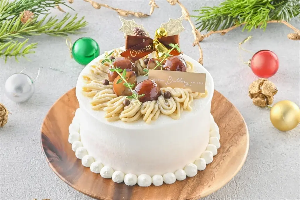 Butteryのクリスマスケーキ、渋皮栗のモンブラン＆いちごショートケーキが新登場！10月10日より予約開始。 画像 5