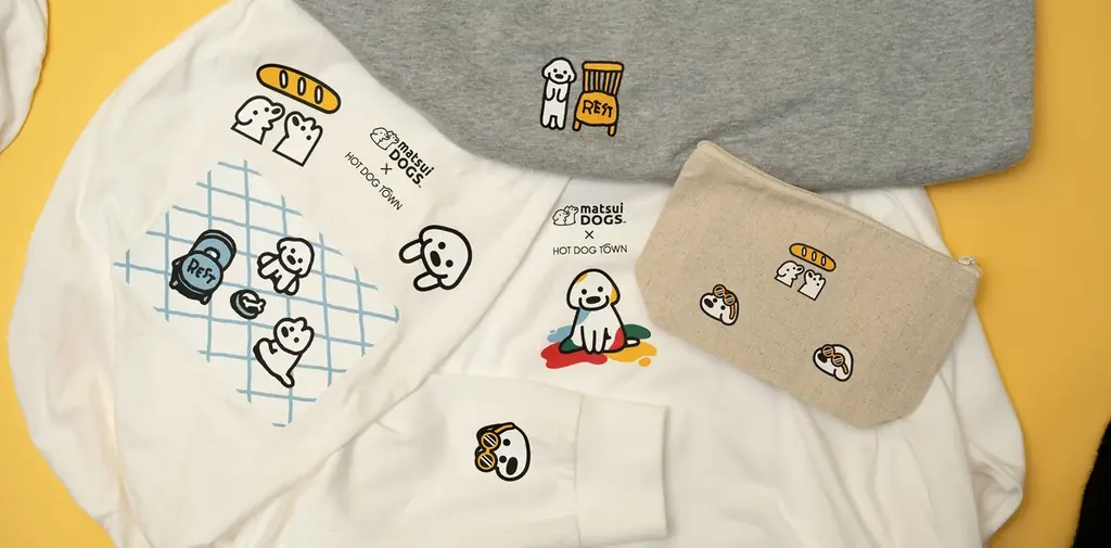 イラストレーターmatsui(マツイ)が描く「matsui DOGS」と愛犬家向け複合施設「HOT DOG TOWN」がコラボ。限定アイテムの販売や、国内初開催のコラボカフェ・POP UPを実施！ 画像 10