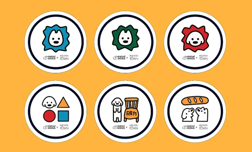 イラストレーターmatsui(マツイ)が描く「matsui DOGS」と愛犬家向け複合施設「HOT DOG TOWN」がコラボ。限定アイテムの販売や、国内初開催のコラボカフェ・POP UPを実施！ 画像 13