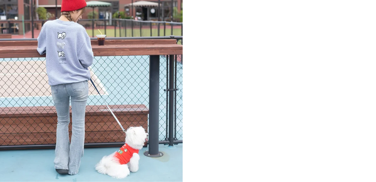 イラストレーターmatsui(マツイ)が描く「matsui DOGS」と愛犬家向け複合施設「HOT DOG TOWN」がコラボ。限定アイテムの販売や、国内初開催のコラボカフェ・POP UPを実施！ 画像 7